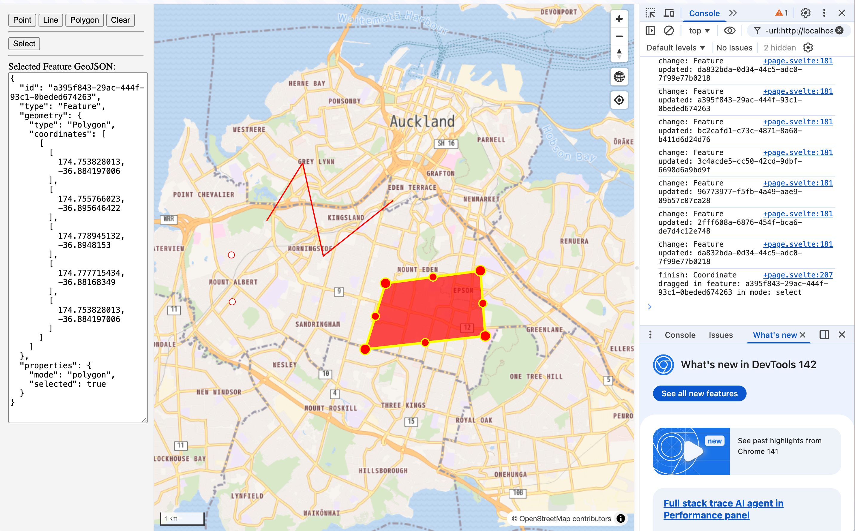 Monitoring Terra Draw events